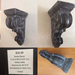 (Sold Elsewhere) Corbel Sconce Wall Art Home Decor